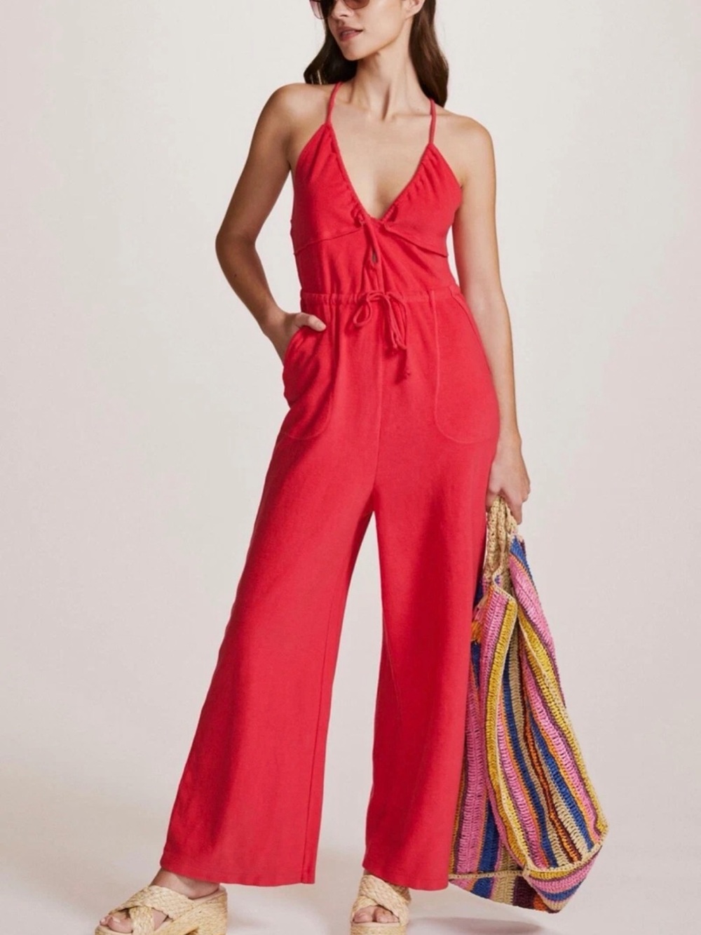 Anthropologie Daily Practice the Kit Kat Isle Jumpsuit Medium